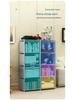 Large Combination Bookshelf: Floor-Standing Storage Rack with Desktop Steel Pipe Shelves for Kids