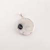 Natürlicher Schwarzer Onyx Edelstein 925 Sterlingsilber Schmuck Partywear Anhänger 1,29'' CP-39-18