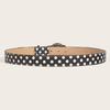 Fashion PU Belt for Woman Waist Decors Pants Belt Simple Dotted Belt Jeans Pants Decorative Belt Multiuse Waiststrap
