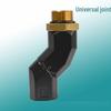 Black Aluminum Alloy 360° Swivel Connector