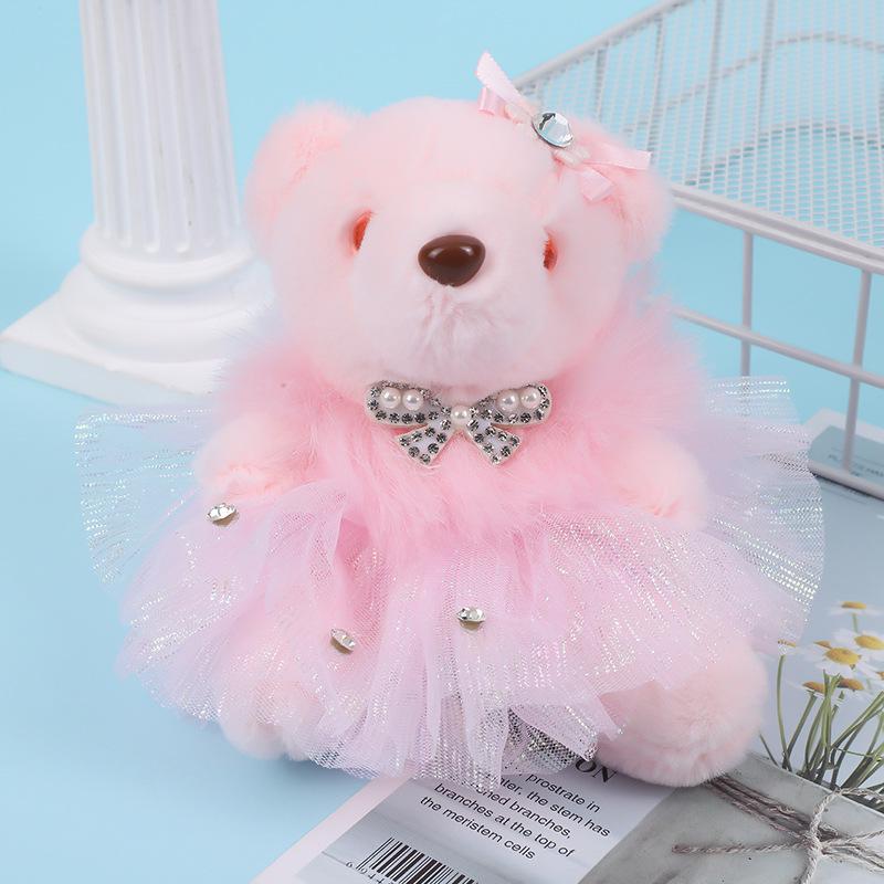 

Плюшевый брелок-подвеска в виде плюшевого мишки - Милый мультяшный модный кукольный орнамент 10cm