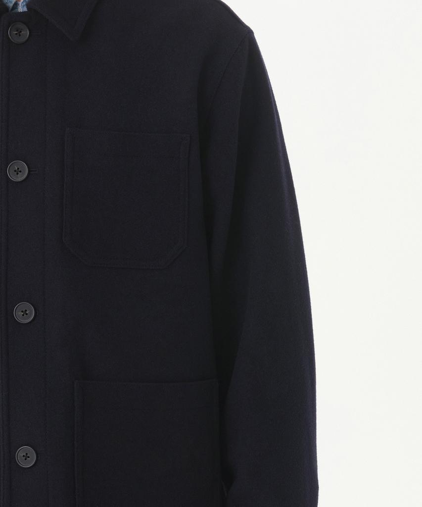 Musinsa Standard Wool Blend Chore Jacket [Navy]
