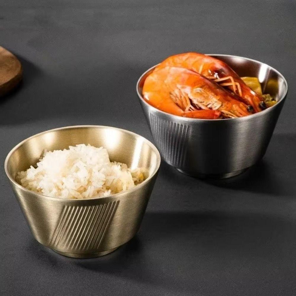 Anti Scald Double Layer Soup Bowl Heighten Bottom Ice Cream Containers Kitchen Supply