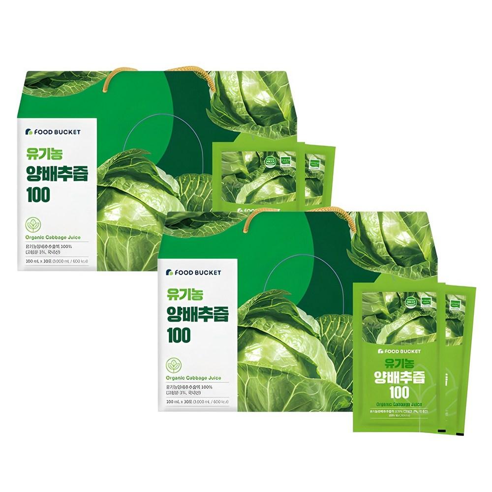 Food Bucket Korean Organic Cabbage Juice 100mg 3L 2 Pcs