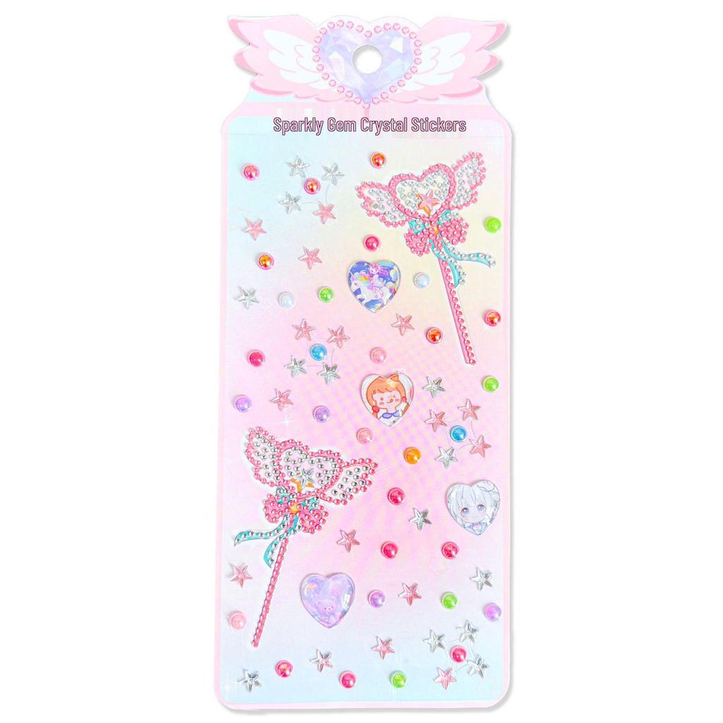 Children's DIY Fairy Wand & Butterfly Stickers with Shiny Gems