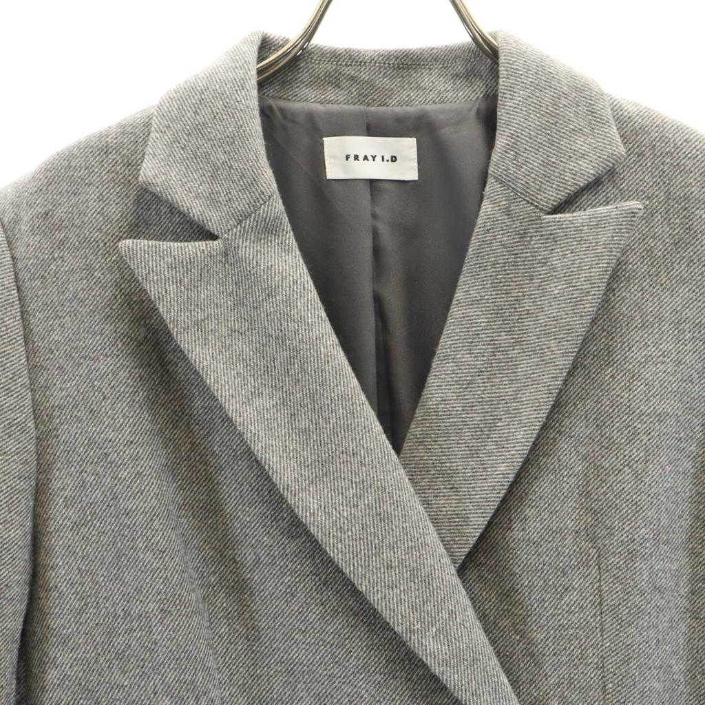 Unused FRAY I.D Wool Blend Tailored Jacket 1 Gray Women Used