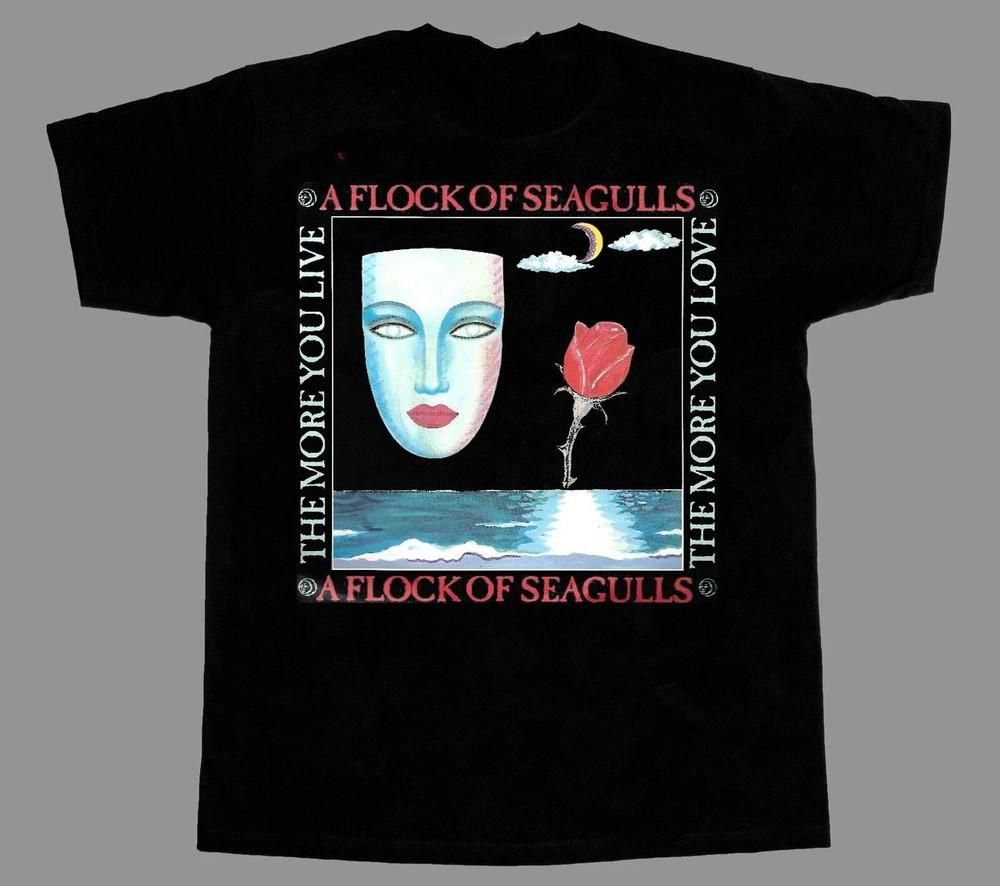 

A Flock Of Seagulls Band Gift For Fan Black S-2345XL Men T-shirt AM3022 Unisex T-Shirt S