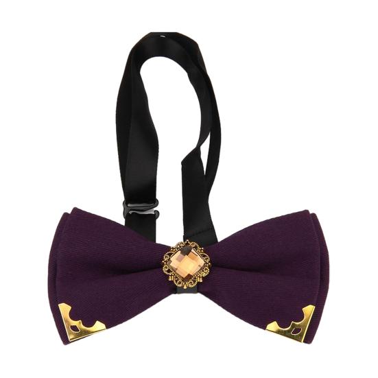 Bow Tie Adjustable Fit Shiny Rhinestone Design Men Bow Tie Weddings Groomsmen Business Formal Occasions Party Accessories