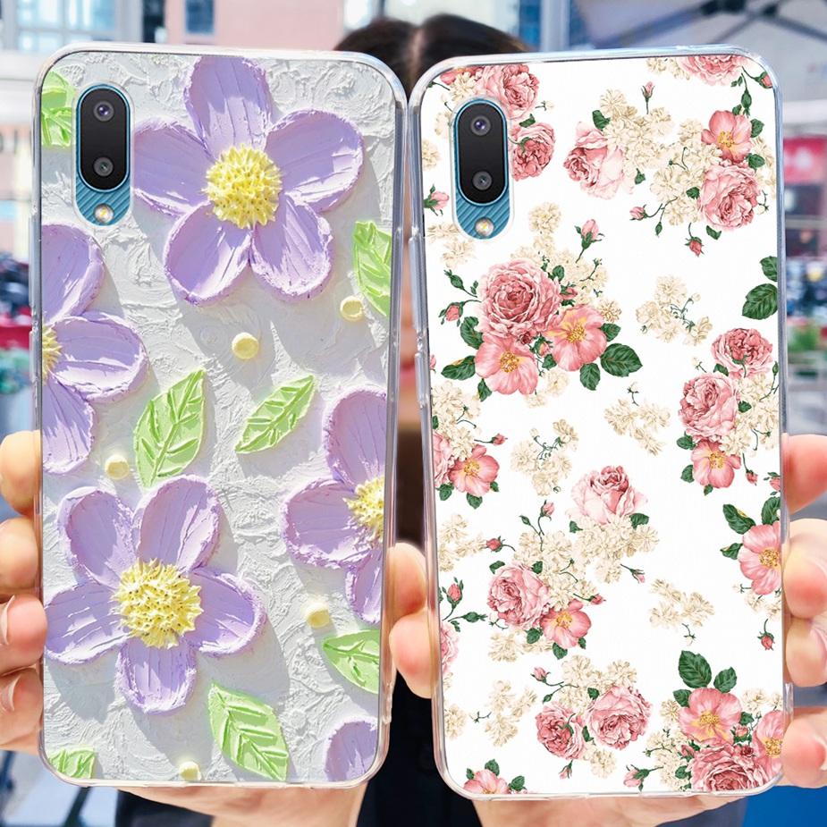 For Samsung Galaxy A02 Case SM-A022F Cute Fashion Painted Cover Clear Silicone Phone Case For Samsung A02 M 02 Galaxy M02 Bumper
