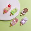 100Pcs 3D Resin Ice Lolly Flatback Resin Charms Assorted No Hole Beads for Scrapbooking DIY Phone Case Jewelry Making Supplies