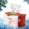 Decorative Christmas Tissue Paper Holder Non-woven Fabric Toilet Paper Storage Box Cover  Kids