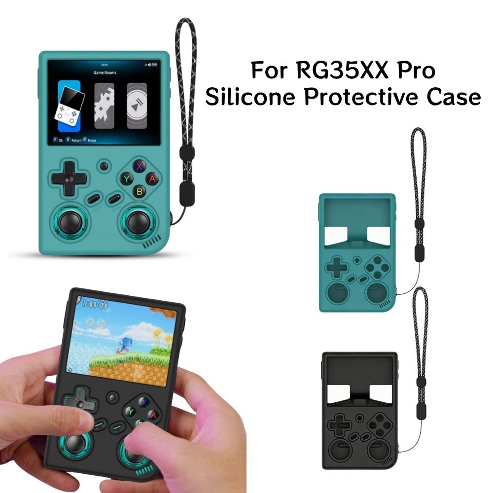 Soft Silicone Skin Cover for RG11XX Pro Handheld Game Console Protective Case with Lanyard Protector Accessories