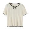 European and American Style, New Women's Clothing, Foreign Style, Fashionable, Casual, Versatile, Light and Thin Knitted Shirt