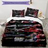 Resident Evil Characters Design Bed Bedding Set 1 Duvet Cover + 2 Pillowcases Soft Breathable Household Bed Linens