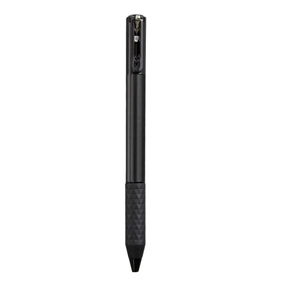 Geometric Metallic Crinkle Pen Crunchy Sensory Pen Morphing Ballpoint Pen for Stress Relief 0.5mm Retractable Gel Pen for School Office