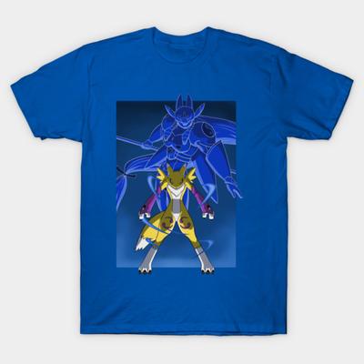 Asian Size Cotton Unisex Tshirt Print T-shirt Renamon Digivolution T-shirt No-Cut Print Regular Fit