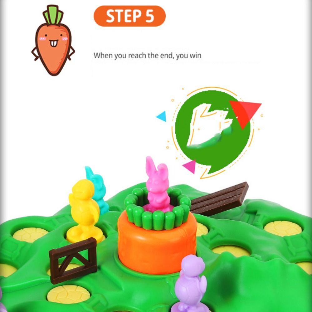 Educational Rabbit Cross Country Toy Bunny Bunny Board Game Rabbit Trap Game Christmas Gifts