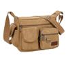 Retro Shoulder Belt Bags Canvas Male Shoulder Bag Business Single-shoulder Bag  Outdoor