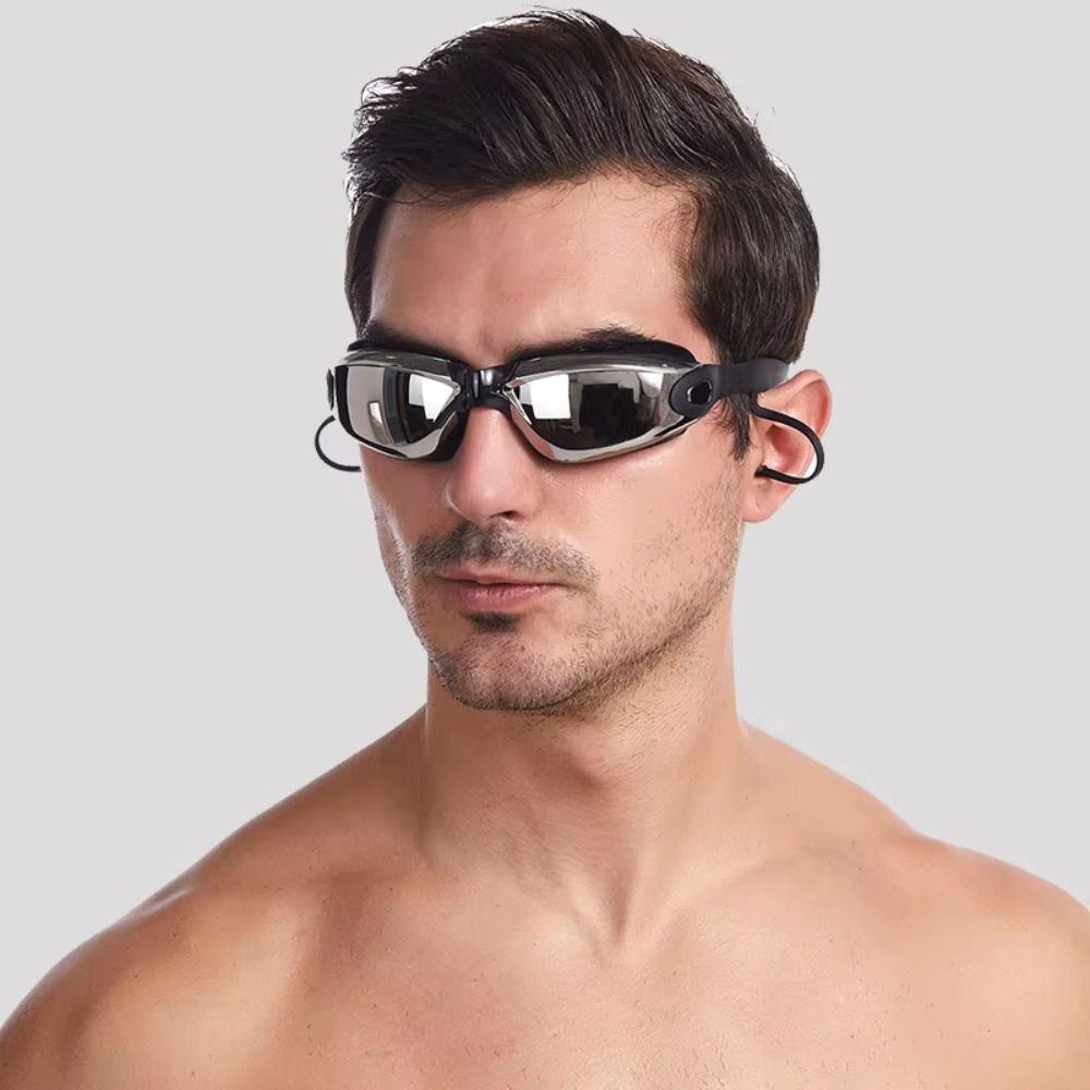 Adjustable Swimming Goggles Waterproof Swimwear Eyewear Outdoor Diving Goggles  Myopia Correction