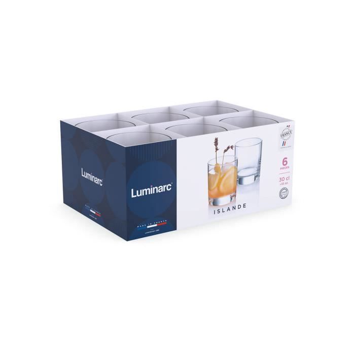 Sklo - Luminarc - Islande - Průhledné - 300 ml - 24 Kusů