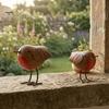 Decorative Bird Sculptures for Bedroom Rustic Metal Birds Decoration, Outdoor Garden Statue Ornaments, Unique Statues Birthday Gifts Distressed