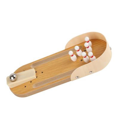 Desktop-Bowling-Spielset, Mini-Tisch-Bowling-Set aus Holz für Kinder und Erwachsene im Innenbereich