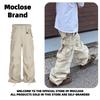 American Vintage Deconstructed Cargo Pants Loose Wide Leg Trousers Men Women