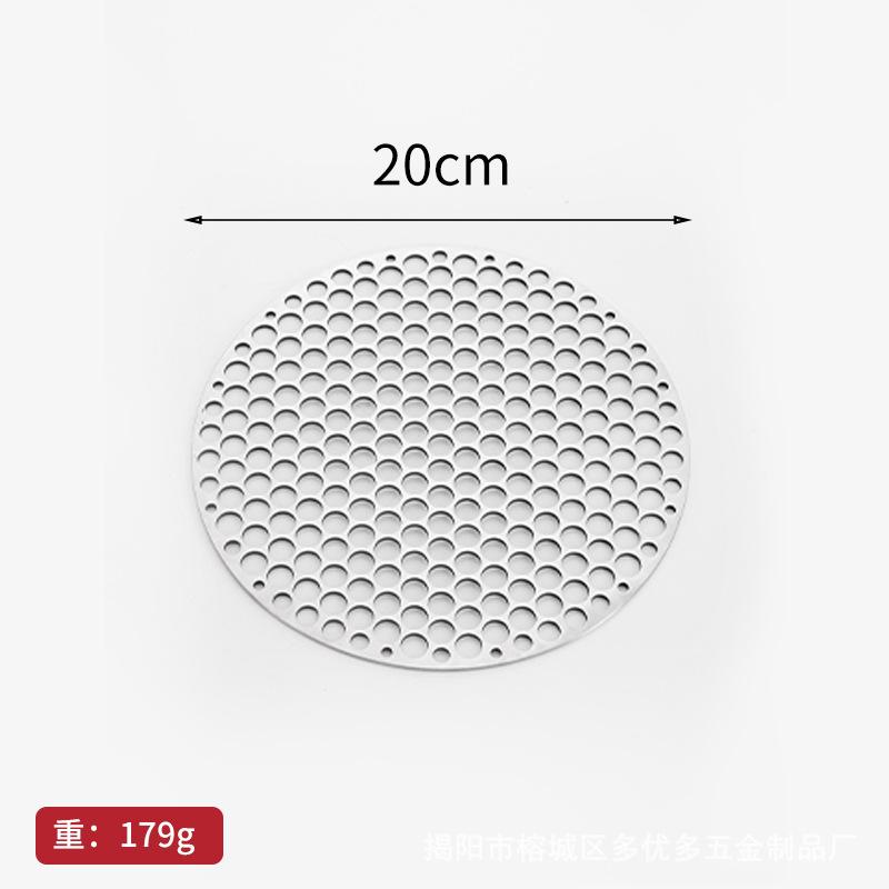 1pc 18 20 22 24 26 28cm BBQ Net Stainless Steel Non Stick Grill Rack Tea Maker Bacon Drainer Outdoor Barbecue Kitchen Tool Grill