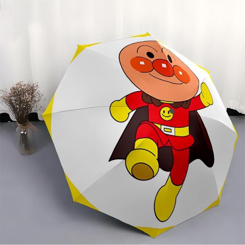 1pc Anpanman Auto Personality Personality Cute Personality Umbrella Durable Iron Frame & Plastic Handle, Gift for Men & Women, Sturdy Construction, Be