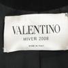 VALENTINO Grey x Black Cashmere 100 Crop Blouson Jacket 6 Black x grayUsed