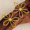5pcs Fashion Plant Leaves Flower Charms For Jewelry Making Bulk Stainless Steel Charm Pendant DIY Earrings Bracelets Accessories