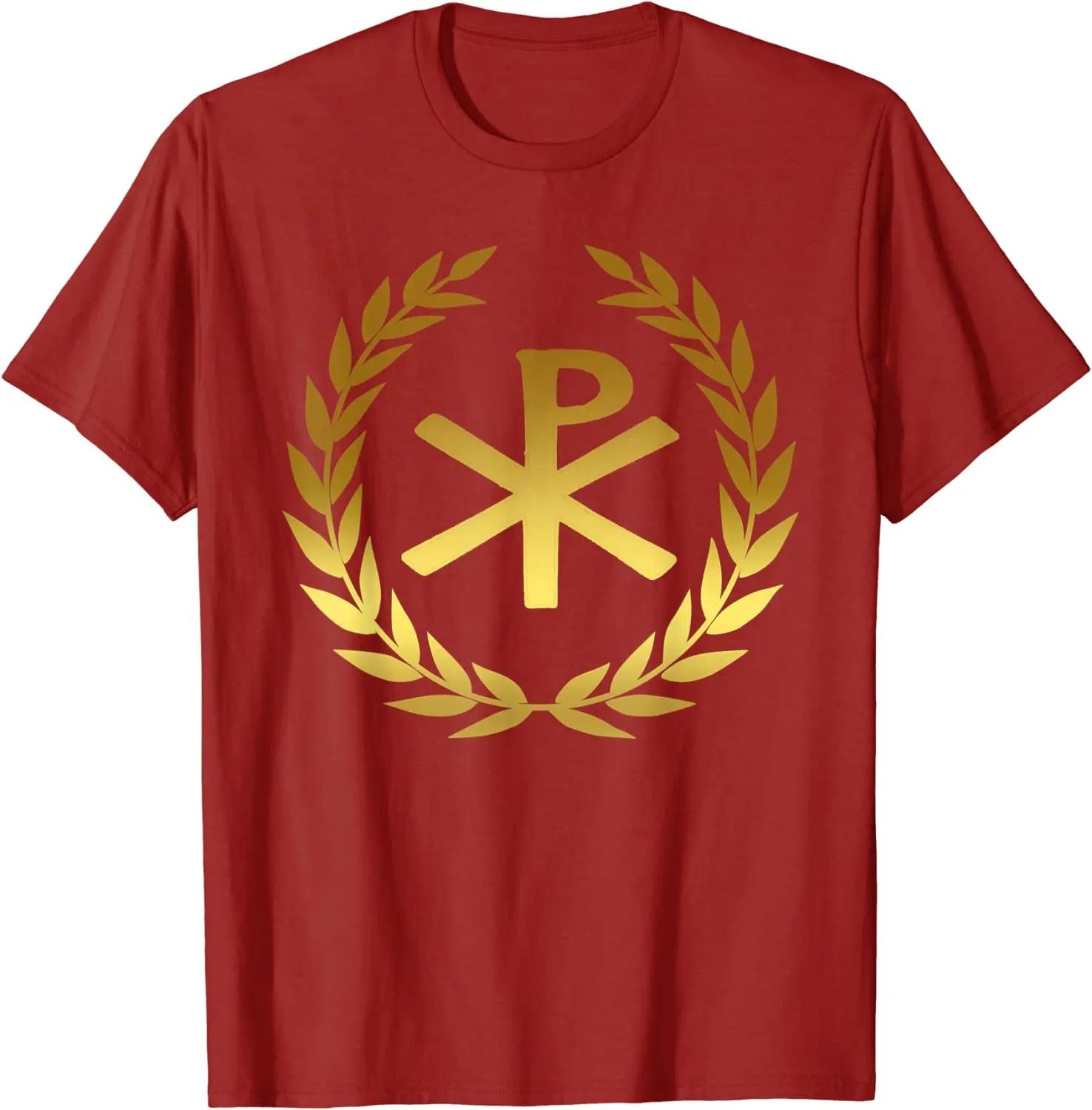 Late Roman Empire Chi Rho Symbol Men TShirt Short Sleeve Casual 100 Cotton ONeck Summer Men Clothing S