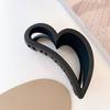 Korean Crab Hair Clip Women Love Pattern Hair Clip Colorful Solid Color Hollow Out Plastic Hair Claw Girls Hair Accessories New
