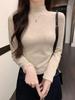 Women's High-Neck Brushed Base Layer Shirt – Slim Fit, Warm Long Sleeve, Inner Wear, Autumn/Winter Collection.