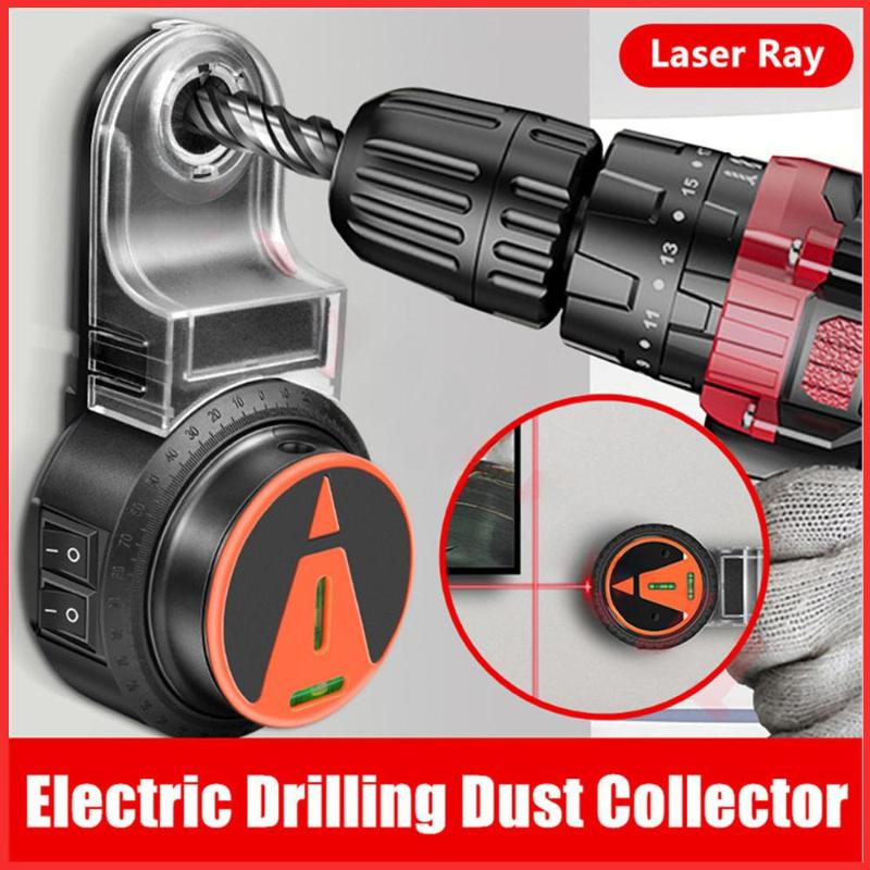 2 In 1 Detachable Wall Vacuum Drill Dust Collector Dust Cleaning Tools Portable Electric Drilling Dust Collector