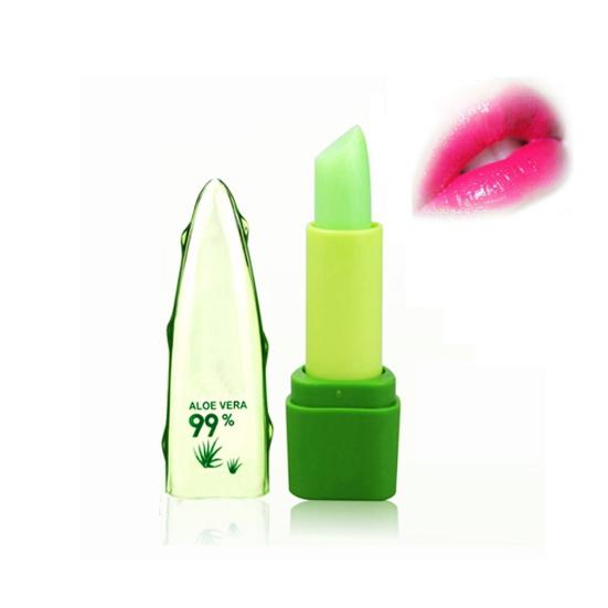 Aloe Vera Natural Moisturizer Lipstick Temperature Changed Color Lip Balm Makeup