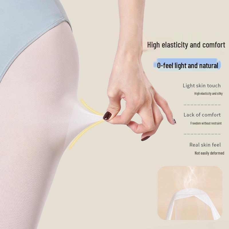 Children's Summer Thin Dance Socks: Girls' White 40D Tights & Leggings