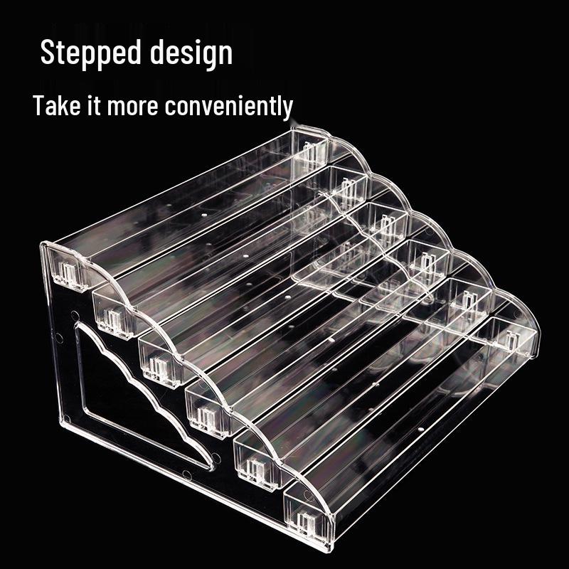 Mehrschichtiges transparentes Displayregal für Nagellack, Lippenstift und Kosmetik