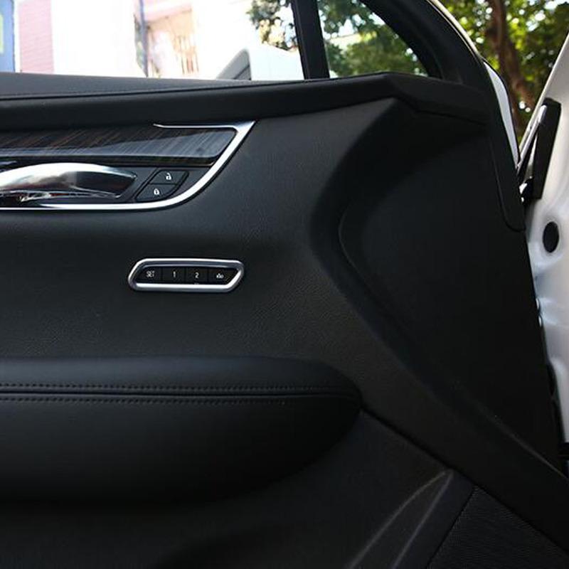 For Cadillac XT5 2016 2017 2018      ABS Plastic Car Seat Memory Switch Frame Trim Auto Interior Accessories
