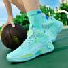 Youth Basketball Shoes Men's 2025 New Non-slip and Wear-resistant High-top Sports Shoes for Older Children and Students Professional Training Shoes