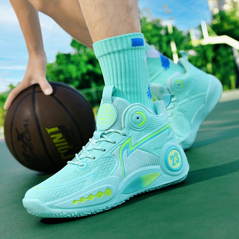 

Youth basketball shoes men s 2025 new non-slip and wear-resistant high-top sports shoes for older children and students professional training shoes 35