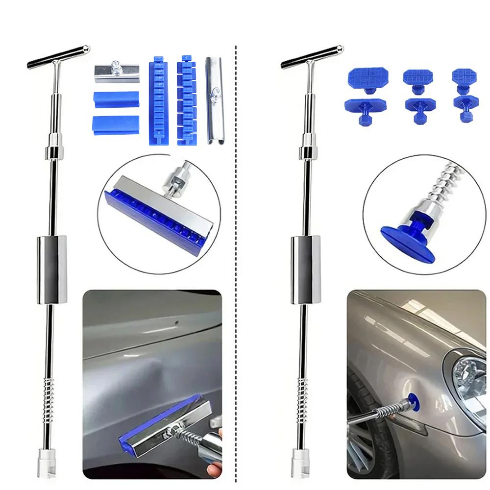 Car Dent Puller Kit for Dent Removal, Paintless Dent Removal Kit Slide Hammer T-Bar, Dent Remover Tool for Car Door Ding Repair