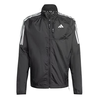 Chaqueta de Trabajo Cómoda de Manga Larga con 3 Rayas Own The Run para Hombre Chaquetas Negro JD2322