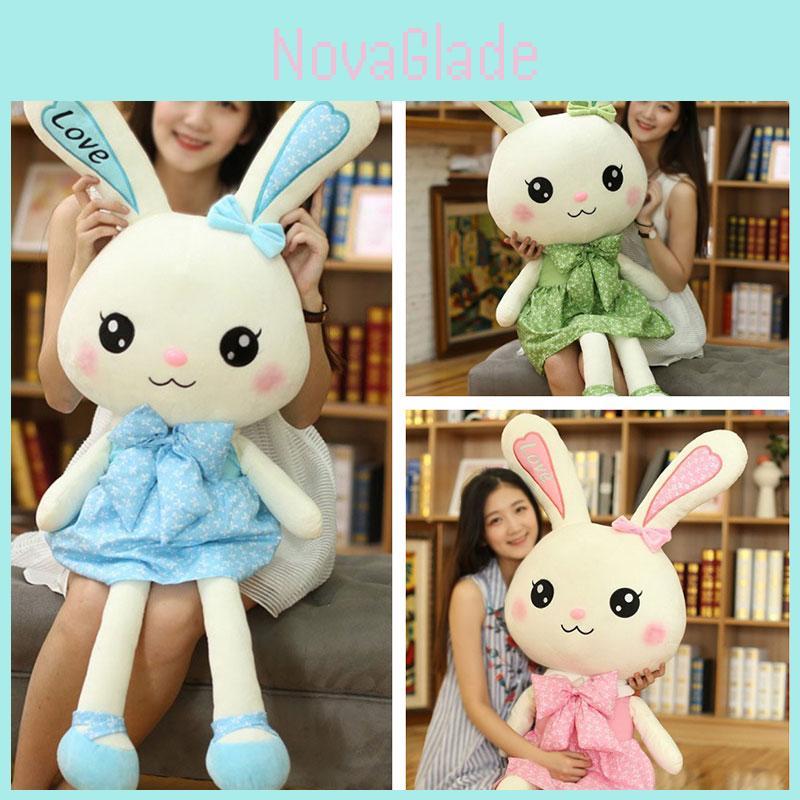 Cute Rabbit Plush Toy With Skirt Short Hair Stuffed Animal For Girls And Kids Gifts For Birthday And Holidays 30-100cm