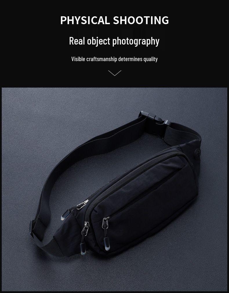 Men's Durable Waterproof Waist Bag - Large Capacity, Versatile, and Wear-Resistant for Work and Sports.