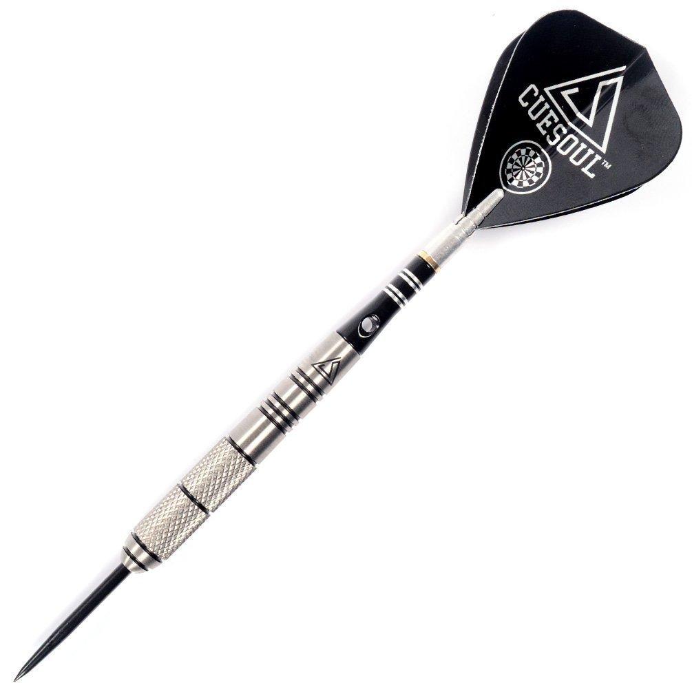 CUESOUL 24 Gram Tungsten Steel Tip Darts - Precision Barrel 90% Tungsten (CSTSSTD011-24)