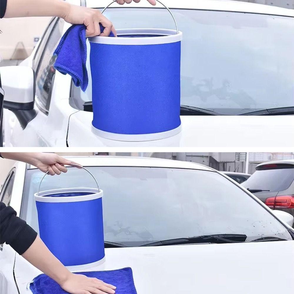 Colorful Car Washing Buckets with Metal Handle Water Sprinkling Bucket  Hiking