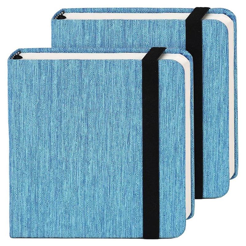 

AS60-Cotton Hot Press Watercolor Journal,4.7X4.7, 2 Pack, 24 Sheets Each, 300Gsm/140Lb, Art Supplies