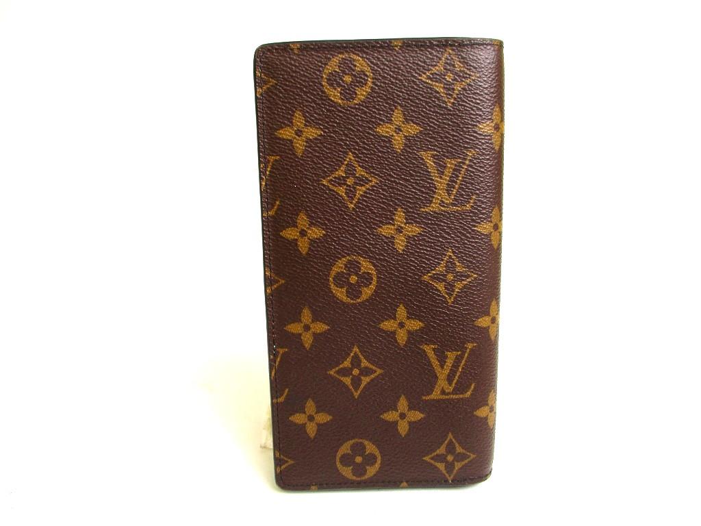 Authentic LOUIS VUITTON Monogram Flap Wallet Portefeuille Brazza NM Rubber Patch #a186  Refurbished