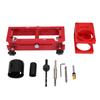 Door Hinge Jig and Lock Installation Kit Aluminum Alloy Plastic Door Hole Drilling Kit for 1 4in 5 8in Radius Square